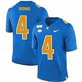 Pittsburgh Panthers 4 Max Browne Blue 150th Anniversary Patch Nike College Football Jersey Dzhi,baseball caps,new era cap wholesale,wholesale hats